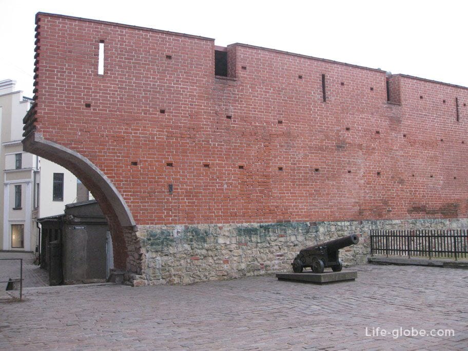 cannon near the fortress wall, Riga, Latvia