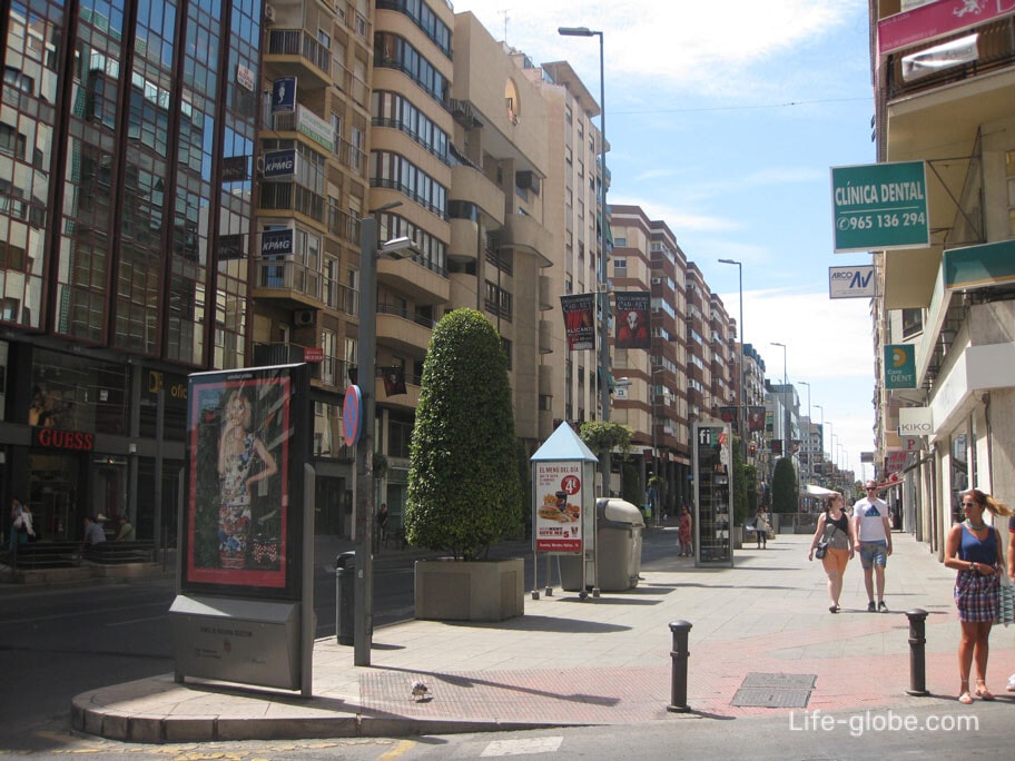 Hverdage kulstof Mars the most Beautiful street of Alicante, consisting of three avenues