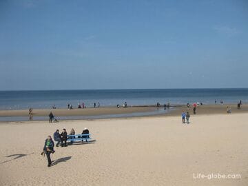 Sea and beaches of Jurmala (Latvia)