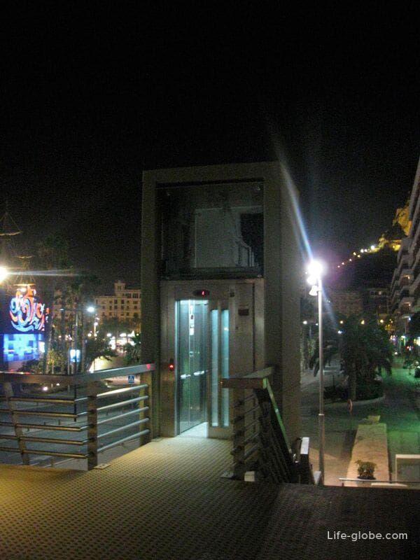 elevator to the pier
