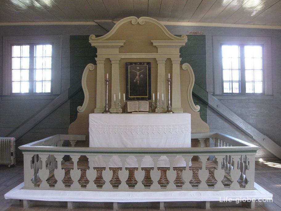 the altar of the Turaida Lutheran Church