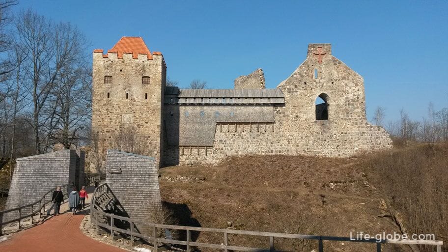 Medieval castle of the Livonian Order, Sigulda, Latvia