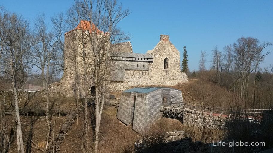 the old Sigulda castle of the Livonian Order