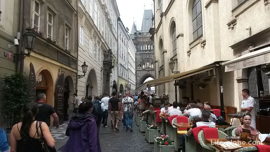 cafes on the streets of Prague