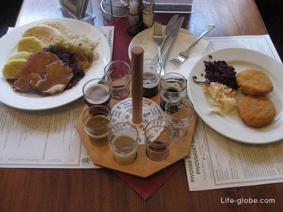 food at Pivovarsky Dum restaurant