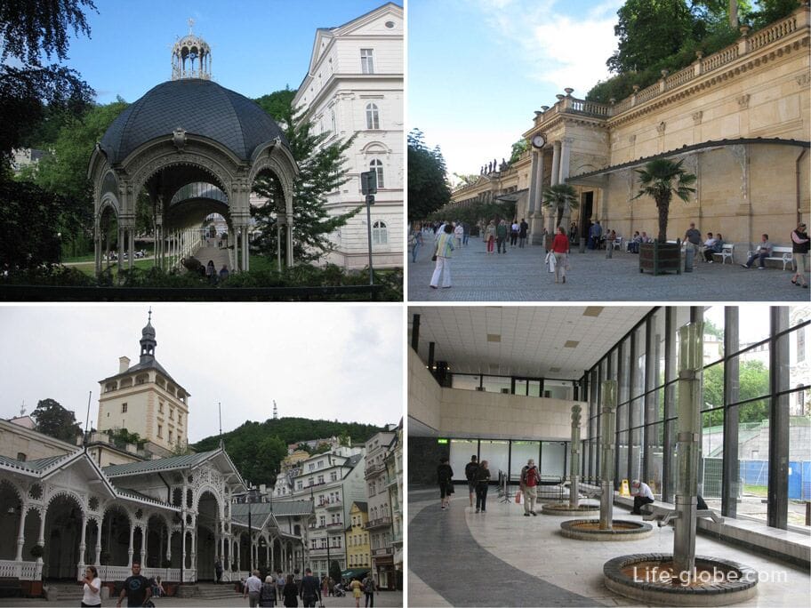 the colonnades of Karlovy Vary