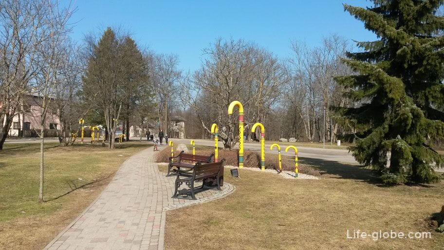 walking stick park in Sigulda