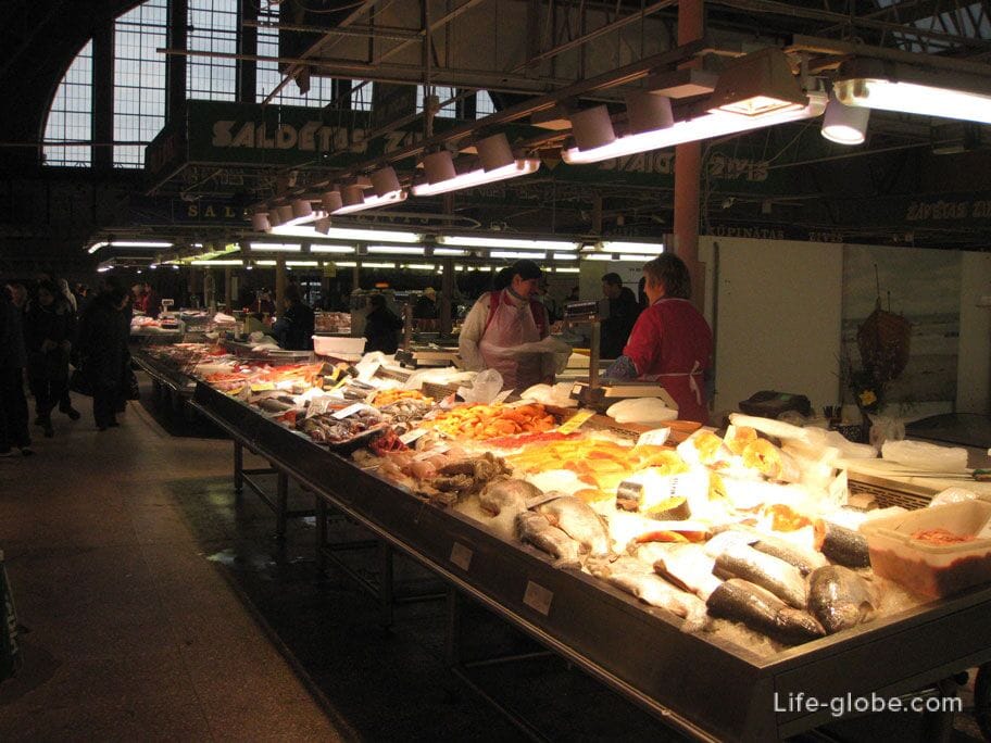 fish at the Riga Central Market