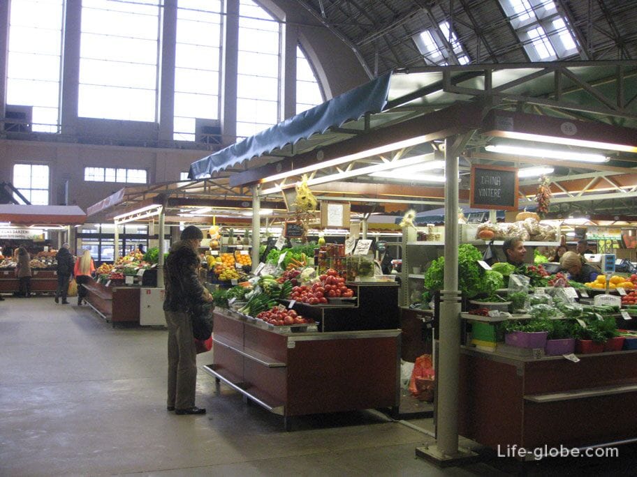 vegetable pavilion of the Riga market