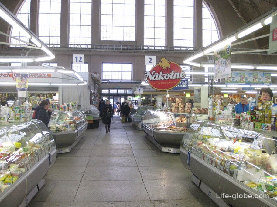 milk pavilion of the Riga market