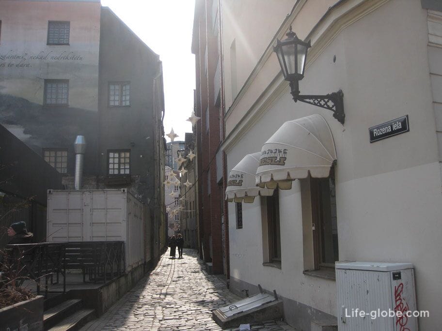 Rosena Street in Riga