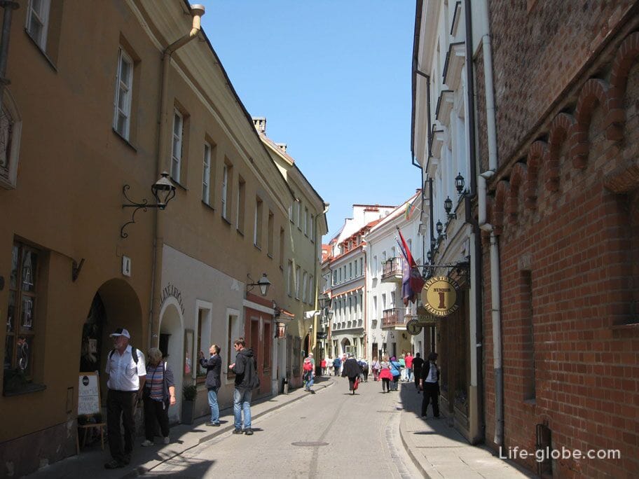 old town in vilnius photo