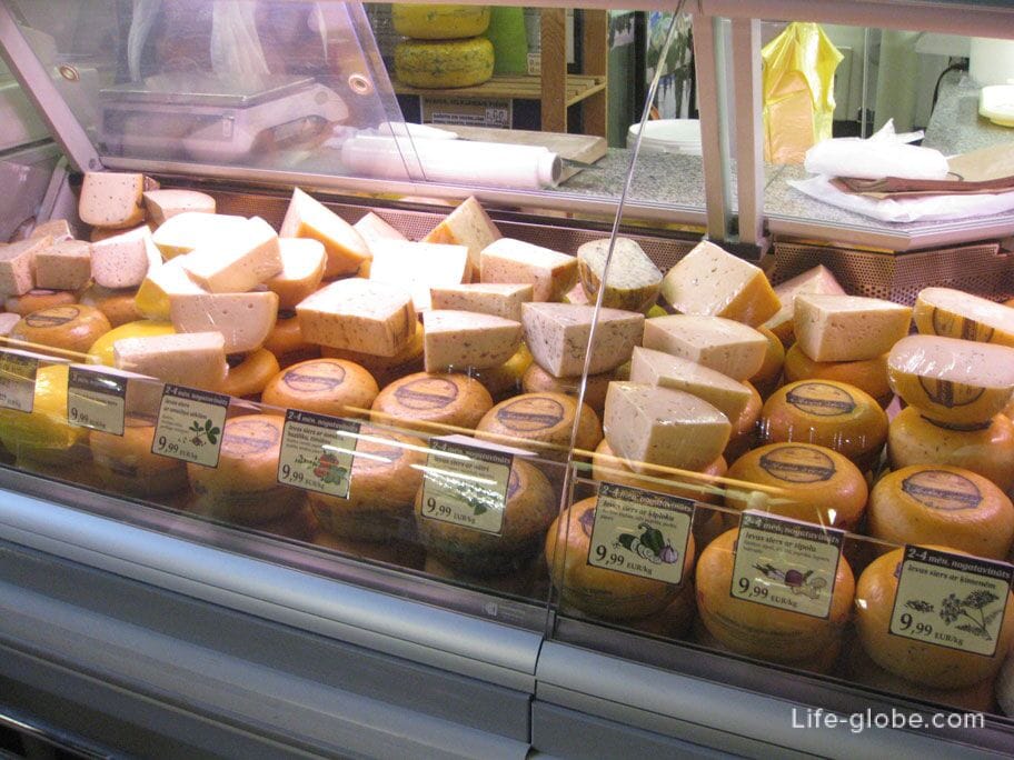 prices for Latvian cheeses