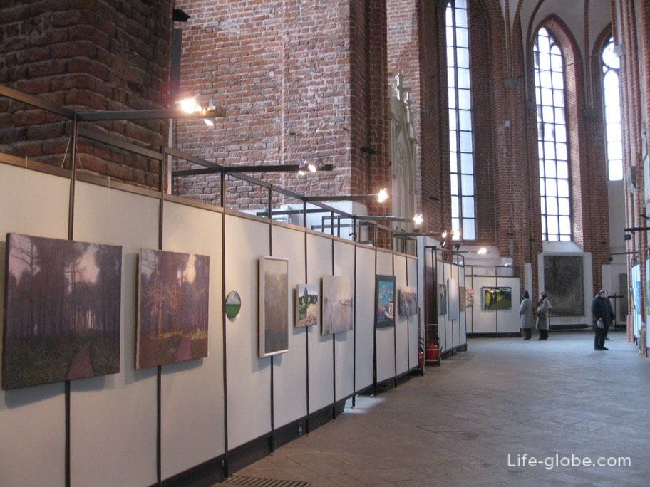 art exhibition at St. Peter's Church, Riga, Latvia