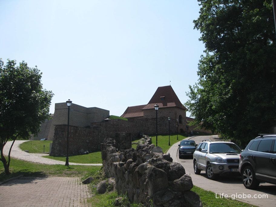 we are walking near the old town of Vilnius